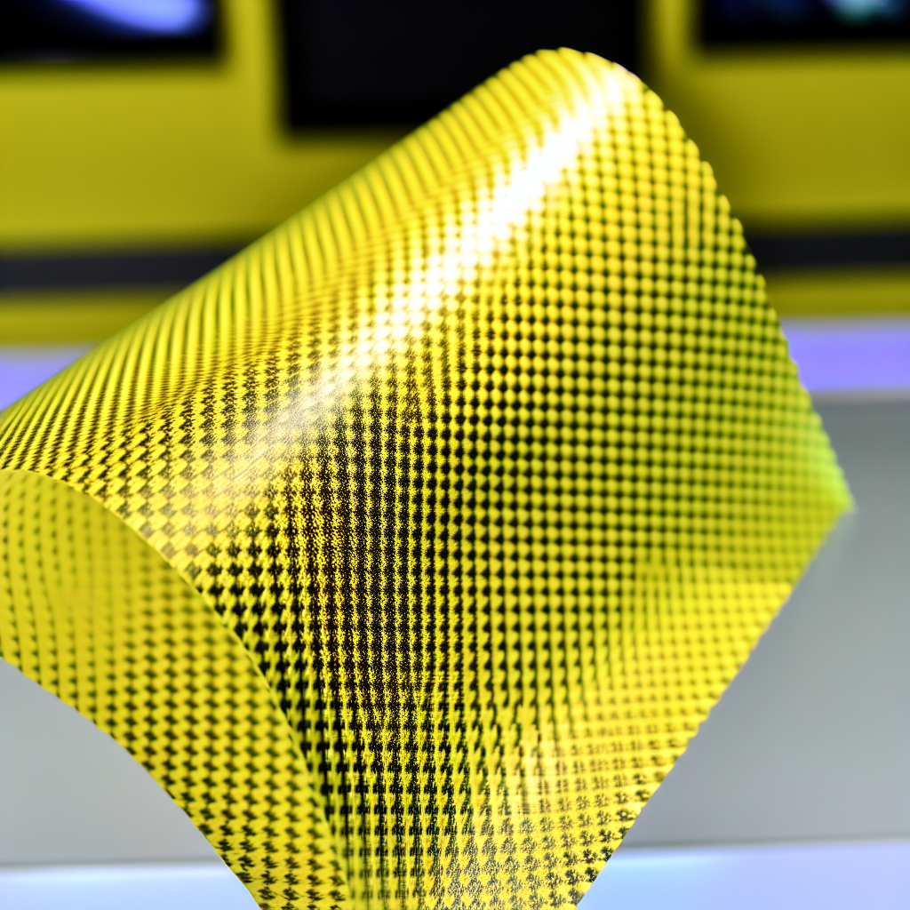 High-Quality Yellow Carbon Fiber Fabric for Premium Applications