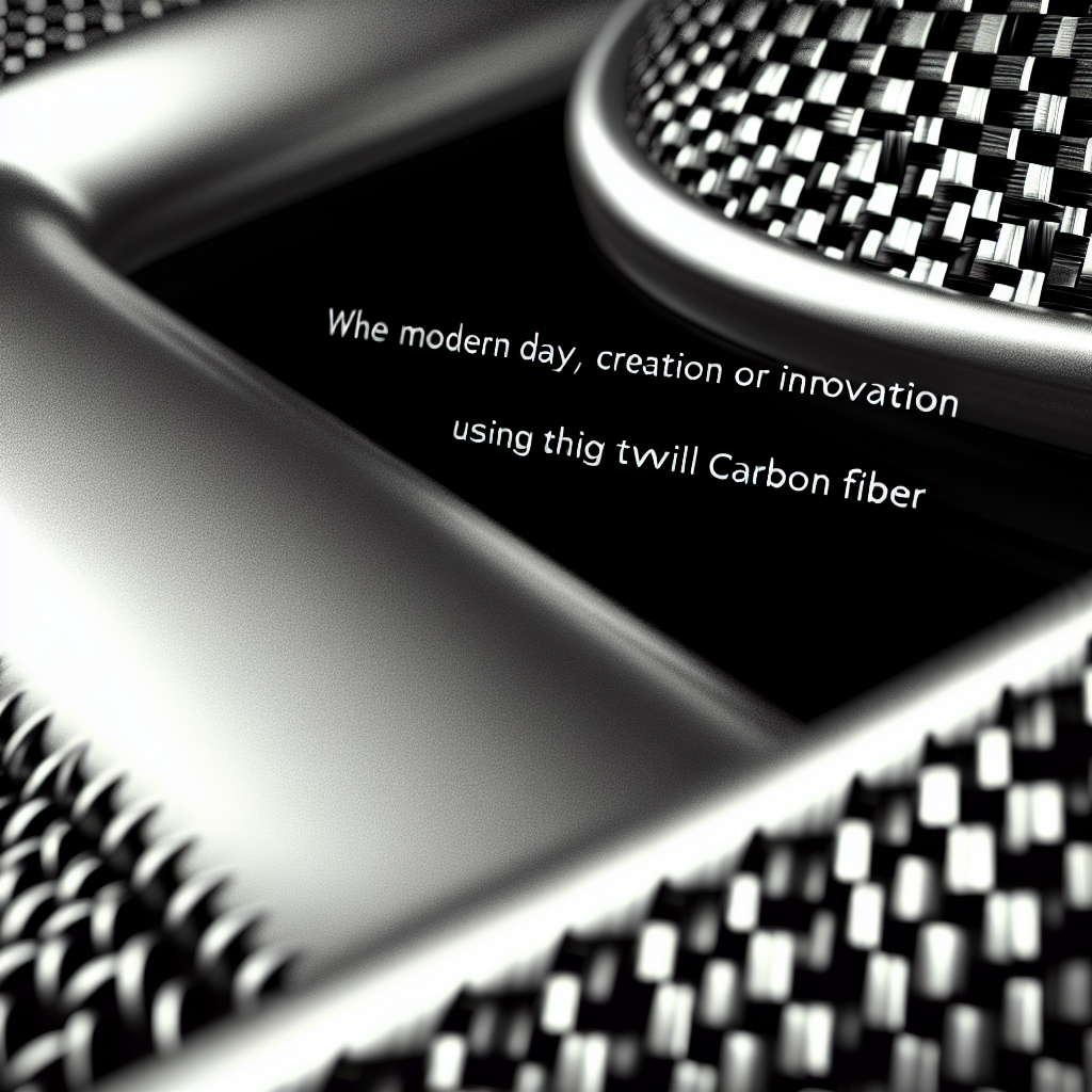 Innovative Twill Carbon Fiber for Modern Creations