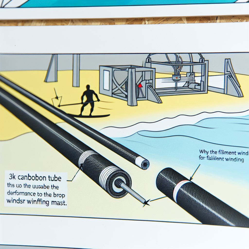 3K Windsurfing Mast Carbon Tubes: Why Filament Winding Matters 3K Windsurfing Mast Carbon Tubes: Why Filament Winding Matters