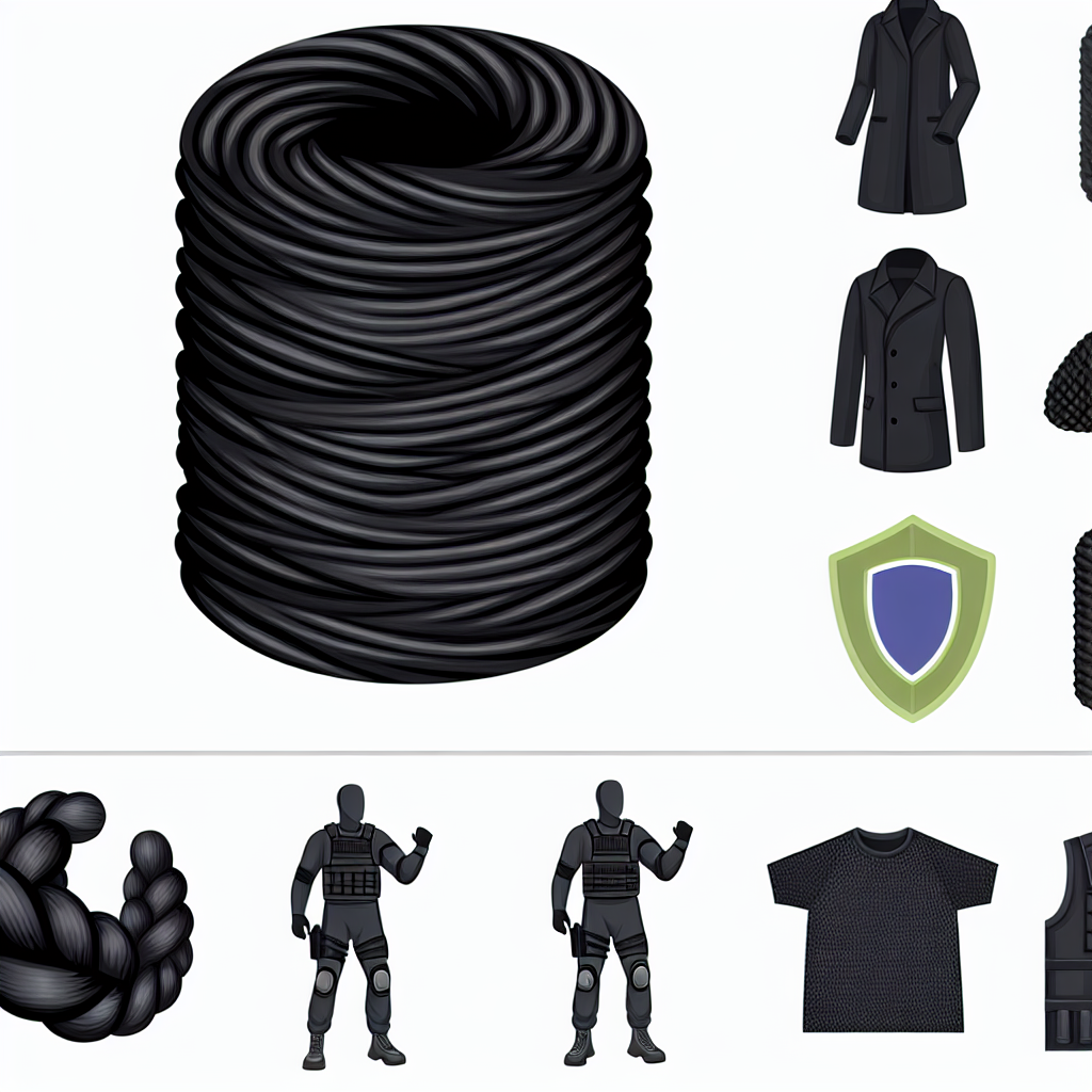 Black Aramid Yarn: Stylish and Strong for Tactical Applications