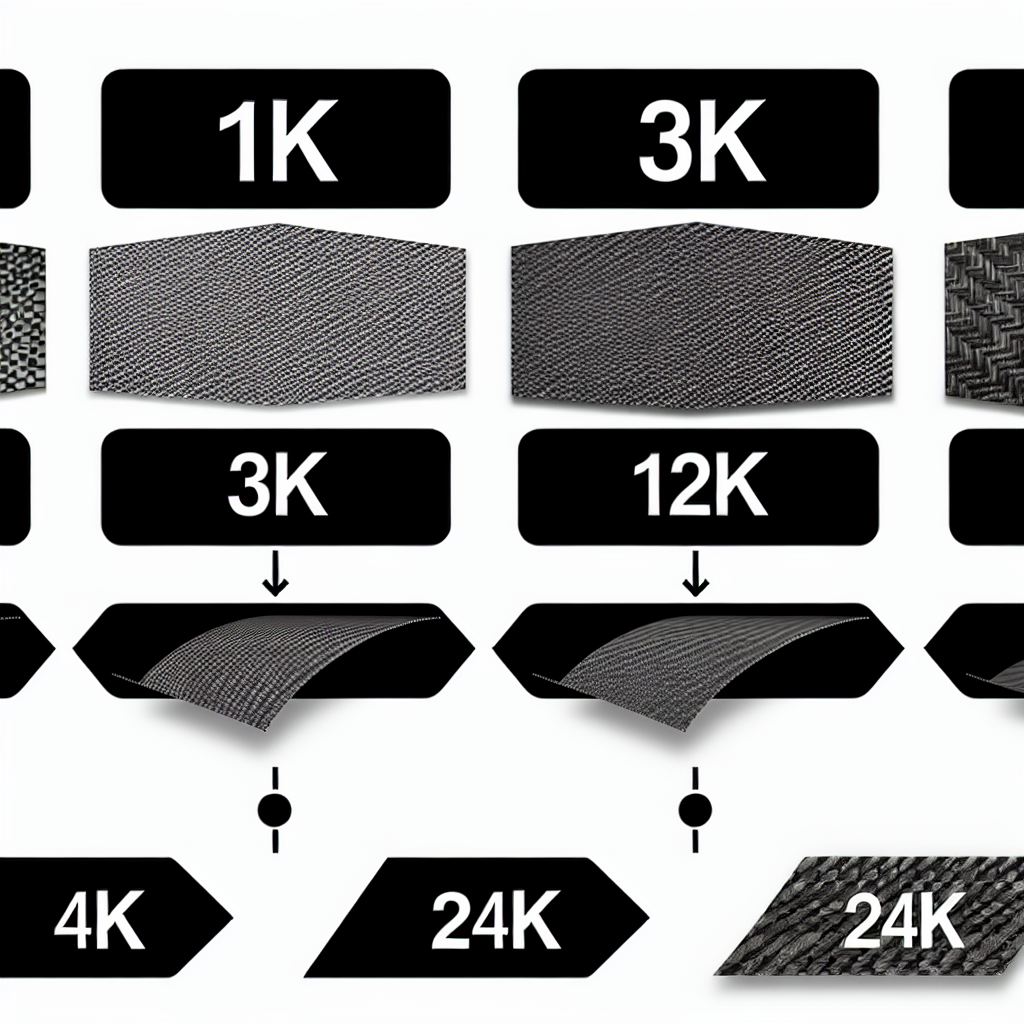 What’s the Difference Between 1K, 3K, 6K, 12K, and 24K Carbon Fiber Cloth?