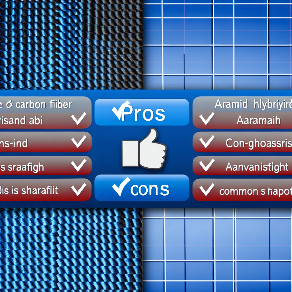 Blue Carbon Fiber Fabric vs Blue Aramid Hybrid: Pros and Cons