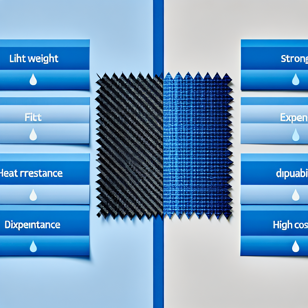 Blue Carbon Fiber Fabric vs Blue Aramid Hybrid: Pros and Cons Blue Carbon Fiber Fabric vs Blue Aramid Hybrid: Pros and Cons