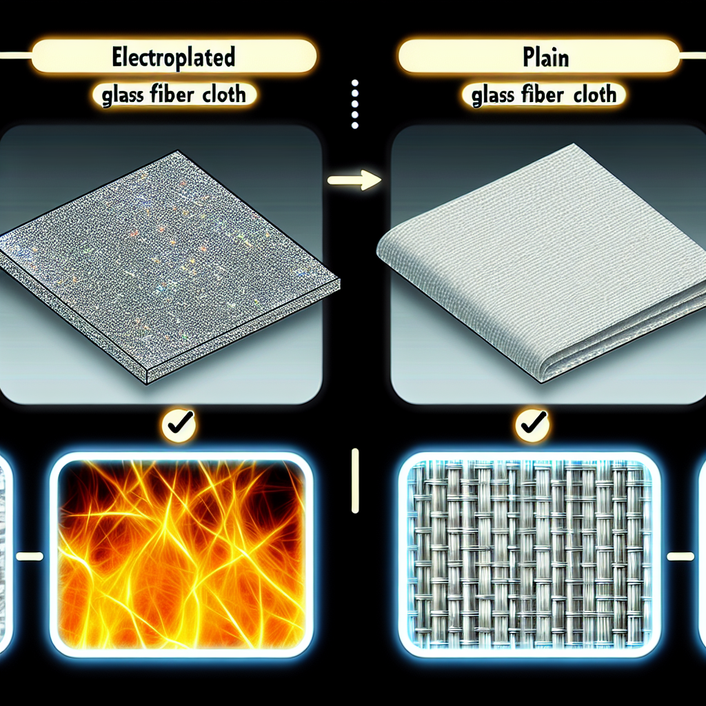 Electroplated vs Plain Glass Fiber Cloth: Use Case Comparison