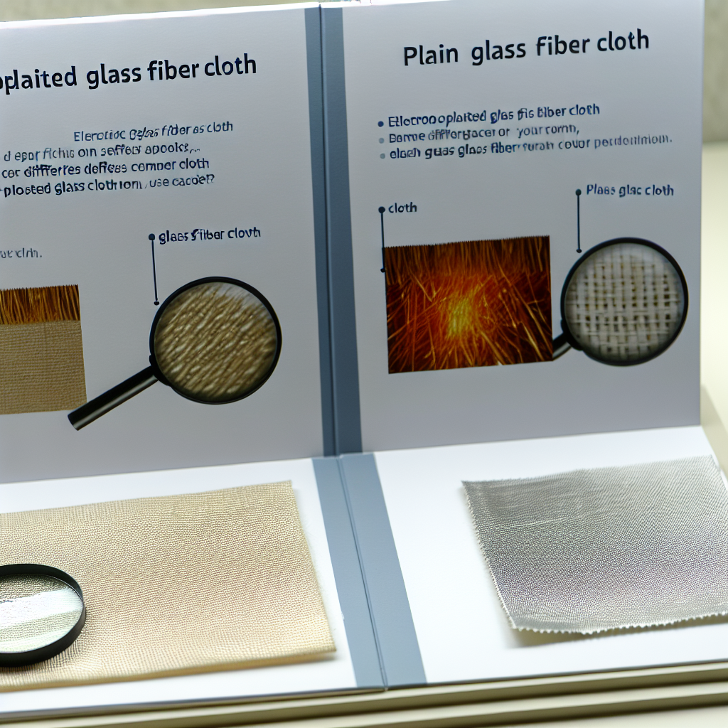 Electroplated vs Plain Glass Fiber Cloth: Use Case Comparison Electroplated vs Plain Glass Fiber Cloth: Use Case Comparison